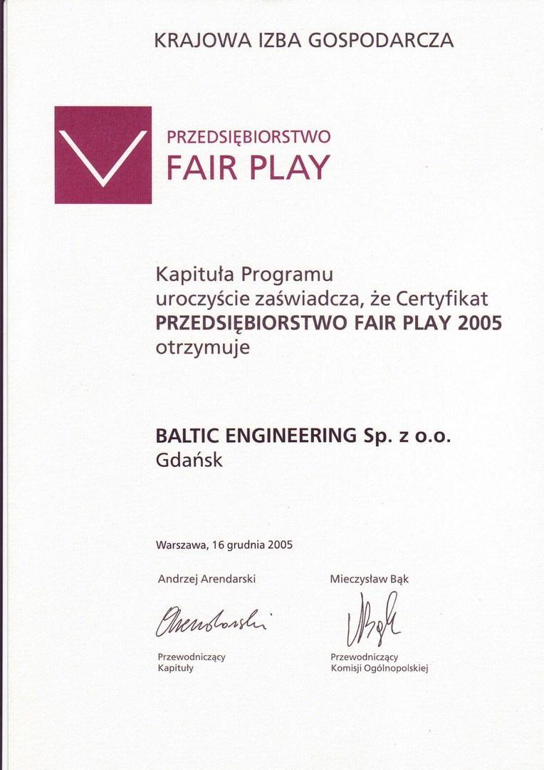 Przedsiębiorstwo Fair Play 2005