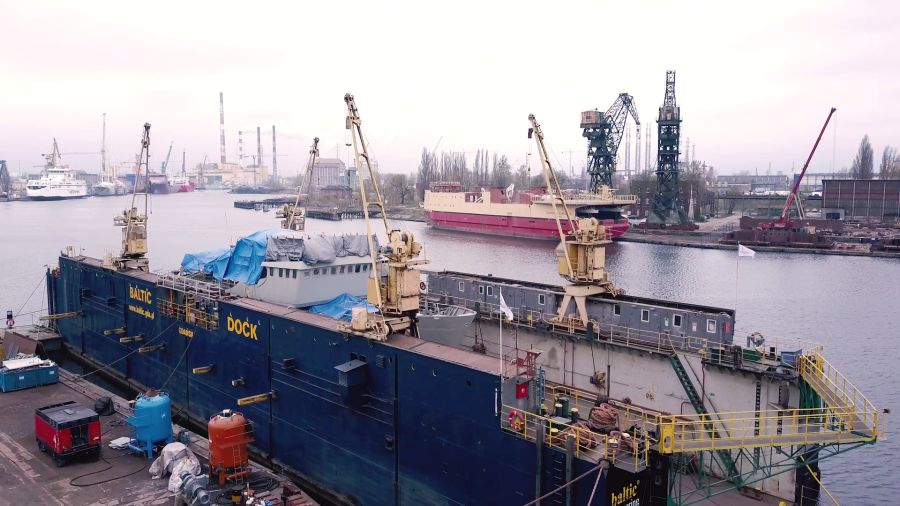 Pływający dok i stoczniowe zaplecze Baltic Engineering